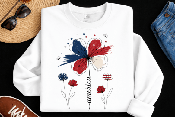 America Flower Patriotic PNG: A Modern Emblem of Pride