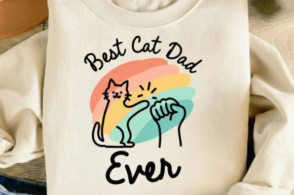 Best Cat Dad Ever Funny Cat Lover Png: A Designer's Delight