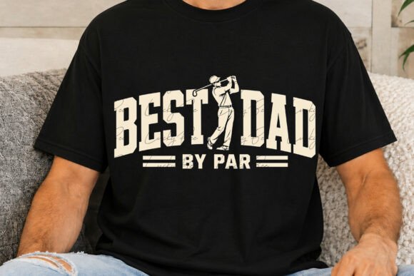 Best Dad By Par: The Varsity Golf Dad PNG