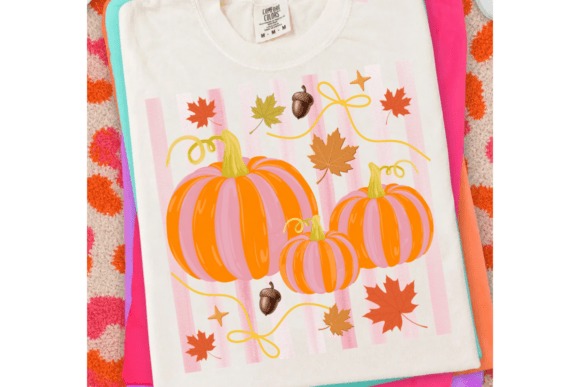 Coquette Fall Png & Striped Pumpkin Png: Your Autumn Design Toolkit