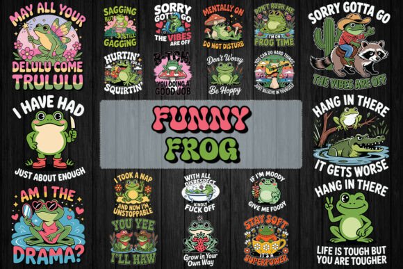 Cute & Quirky: Unlocking the Funny Frog SVG Bundle