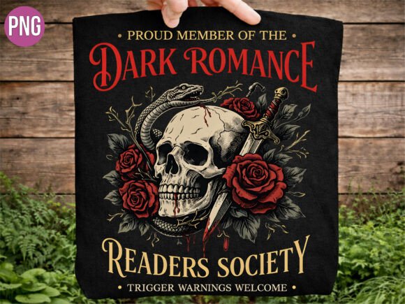 Dark Romance Skull PNG: Bold Graphics for Modern Branding