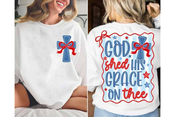 Designing with Faith and Patriotism: God Shed His Grace on Thee PNG