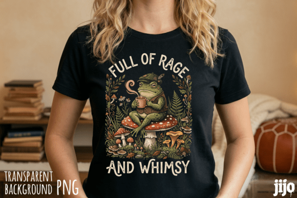Frog Mushroom Forest Whimsy PNG: A Touch of Enchantment for Your Designs
