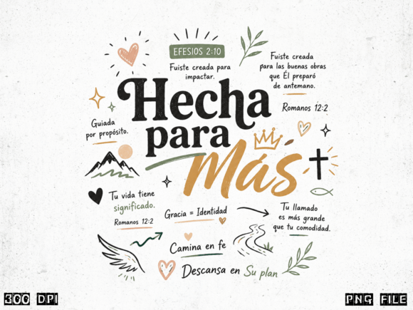 Hecha Para Más: Faith-Driven Typography for Bold Designs