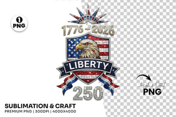 Liberty 250th Years Patriotic Eagle PNG: A Symbol for the 2026 Celebration