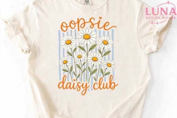 Oopsie Daisy Club Floral PNG Clipart: A Designer's Dream Asset