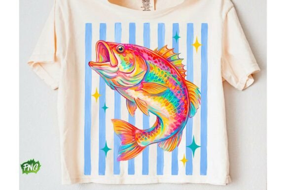Retro Bass Fish PNG: A Vintage Graphic for Modern Creators