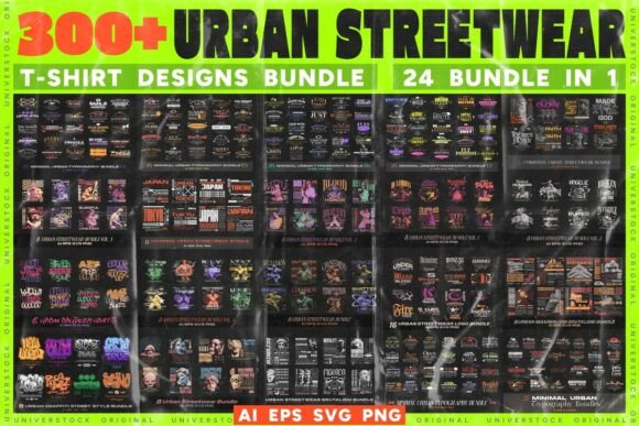 Unlocking the Streetwear Market with 300+ Ready-to-Print Designs